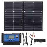 Foldable Solar Panel 42W 16V with 30A Controller Waterproof High Efficiency for Camping Hiking