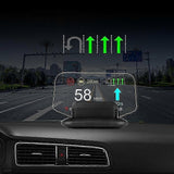 HUD C1 Navigation Head Up Display OBD2+GPS Digital Spssdometer Water Oil Temp RPM Turbo Press Display Windshield Projection