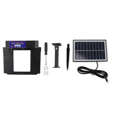 Automatic Chicken Coop Door Opener Anti Pinch IP45 Waterproof Solar Powered Poultry Coop Door with Timer Black