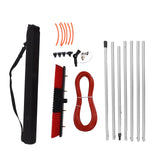 Water Fed Pole Kit Water Fed Brush Heavy Duty Large Size Portable Water Washing Extendable Cleaner Solar Panel Cleaning System 7m Pole Plus 50cm Water