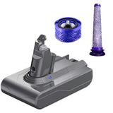 21.6V V6 DC62 Battery Adapter+Front/Rear Filters Replace for V6 SV04 SV03 DC58 DC59 DC61 DC74 Animal