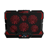 (C)  Laptop Cooling Pad Gaming Laptop Cooler Laptop Fan Cooling Stand for 12.1-17.3 Inch Laptops