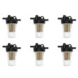 6X for Fuel Filter Assembly B2320 B2410 L2800 L3400 LX2610HSD M5640SU RTV-X1100CR RTV-X900G RTV900W