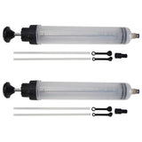 2X 500Cc Car Engine Oil Fluid Extractor Siphon Pump, Manual Brake Fluid Change Syringe Automotive Oi