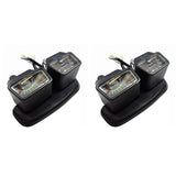 2X Motorcycle Gauges Cluster Speedometer Tachometer for DT125 DT125R Speedometer DT 125 125R