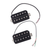 Dual Hot Rail Humbucker Double Coil Sized Guitar Humbucker Pickup Black Fit for   Squier Electric Guitar
