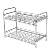 BESTONZON 1PC 2-Tier Kitchen Spice Rack Countertop Storage Organizer Shelf Holder for Jars Bottle