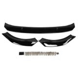 K??SEEK DESIGN 3pcs Front Bumper Splitter Lip Spoiler Fit for MK8 Standard 2021+(Glossy Black )