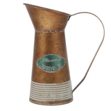 1Pc American Style Flower Vase Decorative Iron Flower Container with Handle