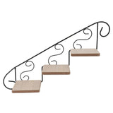 White Corner Bookshelf Flower Pot Storage Rack Rustic Wood Shelves Potted Plant Display Stand Decorative Wall Shelves