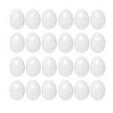 60Pcs Artificial Eggs Fake Easter egg Lifelike Kids DIY Educational Toys for Painting Graffiti White
