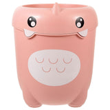 Kids Room Trash Bin Plastic Cartoon Rubbish Bin Creative Lidless Rubbish Bin