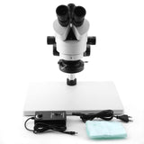 3.5X?90X Trinocular Stereo Zoom Microscope WF10X / 20mm Eyepieces 100?240V