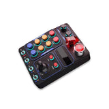 PXN CB1 Sim Racing Button Box with RGB Lighting, 30 Programmable Buttons for Truck & Racing Gamesjs