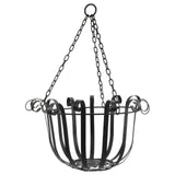 Hanging Basket Design Flower Holder Iron Wall Ornament Plant Display Rack