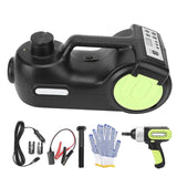 DC12V 5T 3?in?1 Car Electric Floor Jack Hydraulic Lifting Set Black Auto Car Tool Accessory