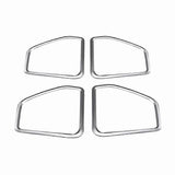 For 2015-2021 Silver ABS Door Speaker Horn Ring Frame Cover Trim jn