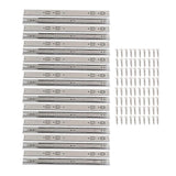 10 Pairs Stainless Steel Drawer Slides 22 Inch Hydraulic Damping Silence Thickened 3 Section Drawer