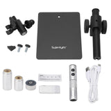 Digital Microscope Set with Telephoto Lens High Magnification Lenses Polarizer Data Cable 12MP for C