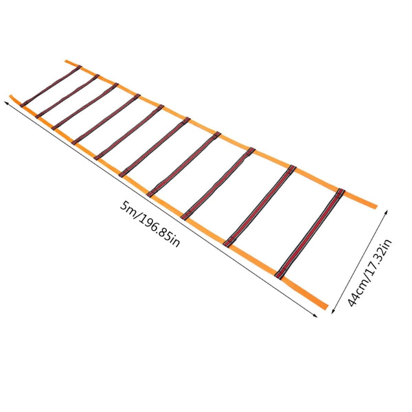 Agility Leiter – Speed Ladder Für Fußball-, Fitness- & Schnelligkeitstraining (2-10 M Länge Wählbar)