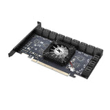 (X16) 24 Port PCIE Riser Adapter PCI-Express X4 / X16 to SATA 3.0 6Gbps Fast Extender