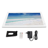 23.6 Inch Digital Photo Frame 16:9 IPS Display 1920x1080 Support Video Sound Picture Electronic Picture Frame 100?240V White EU Plug