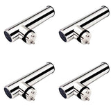 2 Pack 316 Stainless Steel Boat Fishing Rod Holder Brackets