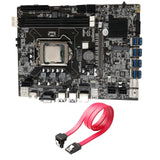B75 Mining Motherboard 8 USB 3.0 to PCIE Graphics Card Slot LGA1155 DDR3 DIMM