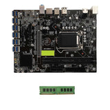 (With 8G memory) B250C BTC USB3.0 12 PCIE Graphics Card Mining Motherboard DDR4 2133mhz Memory
