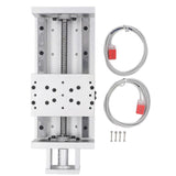 Electric Linear Rail Guide 200mm Stroke 1605 Ballscrew Linear Motion Stage Table with Limit Switch for NEMA23 Motor