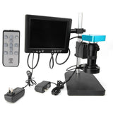 34MP HDMI HD USB Digital Industry Video Microscope Camera HDMI LCD Monitor Set 100240V