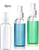 6pcs 50ml Clear Empty Fine Mist Spray Bottle Travel Atomizer