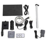 USB Microscope 24MP 1080P 8X130X Memory Card Storage Zoom with Adjustable Height Holder for Industrial AC100240VUS Plug