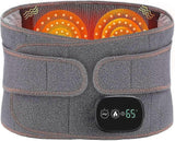 Heated Back Brace With Vibration Massage Electric Lower Back Heating Pad Massager