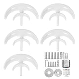 Wind Turbines Kit Double Layer 5 Blade Wind Power Generator White Lantern Type 400W24V