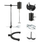 7in 1080P 26MP Digital Electric Microscope Kit with 8X130X C Mount Lens Ring Light for Soldering AC100240VEU Plug