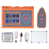 9 in 1 OTDR Optical Fiber Tester PON Test LCD Display Optical Time Domain Reflectometer Line Finder Set 100240V UK Plug