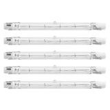 5 Pack R7S 118mm 300W 230V,R7S Halogen Linear Light Bulb