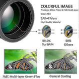 120x100 Monocular Telescope With Night Vision, Monoculars For Adults Stargazing,bak4 Portable High P