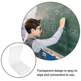 10pcs Clear Plastic Chalk Holders Adjustable Chalk Clips For Teachers Classroom And Office Use Practical Chalk Accessories For School Supplies