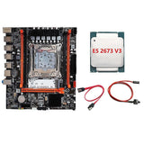 X99h Mboard Kit With E5 2673 V3 Cpu+s Cable+sata Cable A2011-v3 Ddr3x4 Ram M.2 Nvme Pci