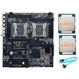 X99 Dual-socket Mboard A2011-3 Dual Cpu Recc Ddr4 Memory With 2xe5 2650 V3 Cpu+sata