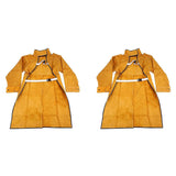 2pcs 120cm Apron Flame Retardant Sleeve Protective Clothing Split -