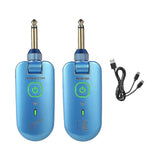 Double Portable Uhf Wireless Guitar Transmitter And Receiver Set Trans Ran O Wireless