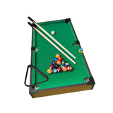 (81cmx40cmx15.5cm) Billiards Game Home Bar Friends Table 2 Billiard Cues Mini Tabletop Pool Set 63cmx38cmx15.5cm
