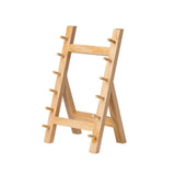 (Beige 6 Layer) Salmon Knife Shelf Knife Storage Rack for Desktop Collection Cabinets