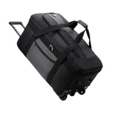 (Grey) Duffel Bag with Wheels Rolling Garment Bag for Beach Traveling Business Trip Black