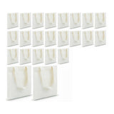 24 Pcs Mini Tote Bag Blank Canvas Tote Bags Reusable Grocery Bags DIY Sacks Goody Bags for Kids