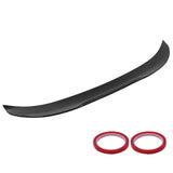 Carbon Fiber Look for PSM Style Duckbill Trunk Lid Spoiler Wing Fit for 3 Series F30 M3 F80 2013-2019