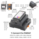 T-Connect-Pro ESP32-S3 LoRa Board Industrial Control Development Board Onboard with RS485,RS232,CAN